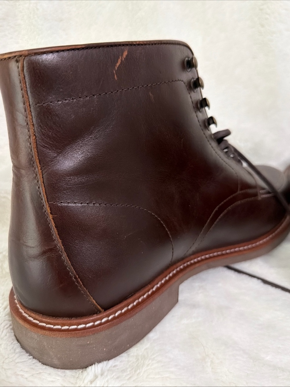 Indiana Jones Adventurer Leather Boots Size 13 Wested Leather Co Hand Made Brown - Picture 10 of 10